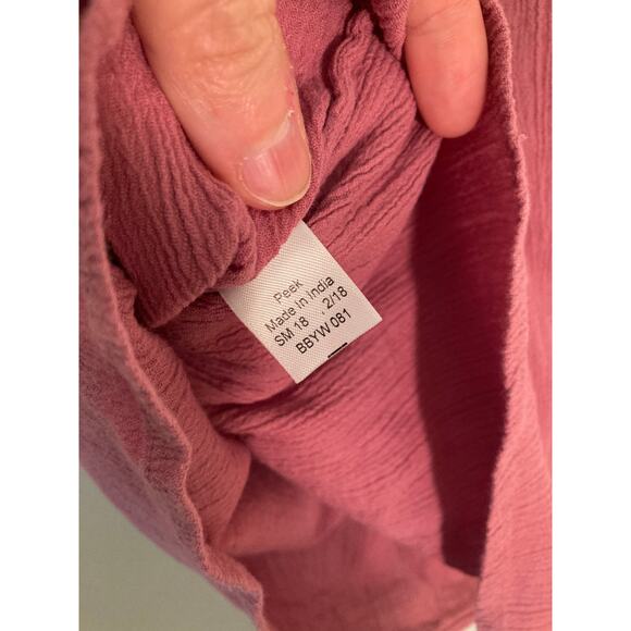 Peek Muslin Cotton Pink Top & Bloomers Set Sweet & Perfect ~ Sz 18-24 Mo - Picture 4 of 5